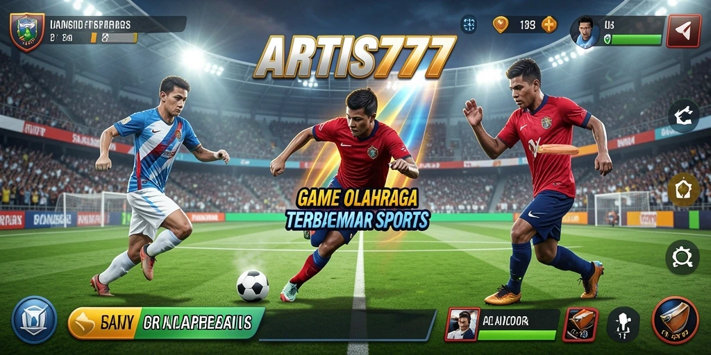 Tangkapan layar utama ARTIS777 yang menunjukkan gameplay olahraga yang seru.