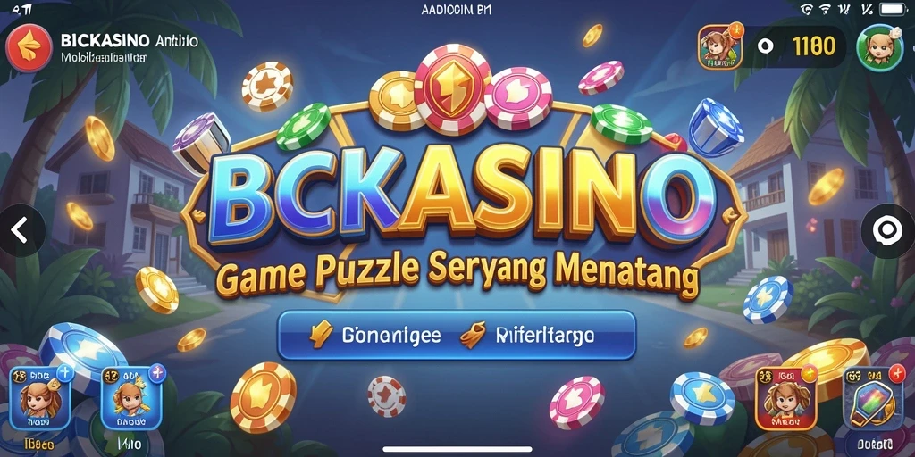 Gameplay seru BCKASINO dengan tantangan Puzzle yang mendebarkan.