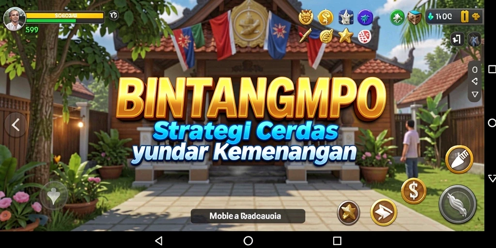 Tangkapan layar gameplay BINTANGMPO yang menunjukkan momen strategi mendebarkan.