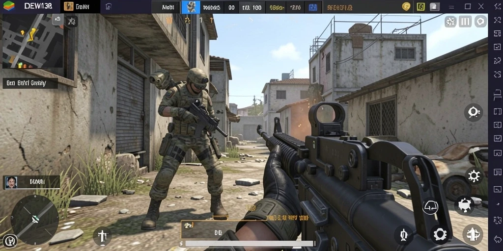 Screenshot gameplay DEWI138 yang menunjukkan aksi tembak-menembak yang mendebarkan.