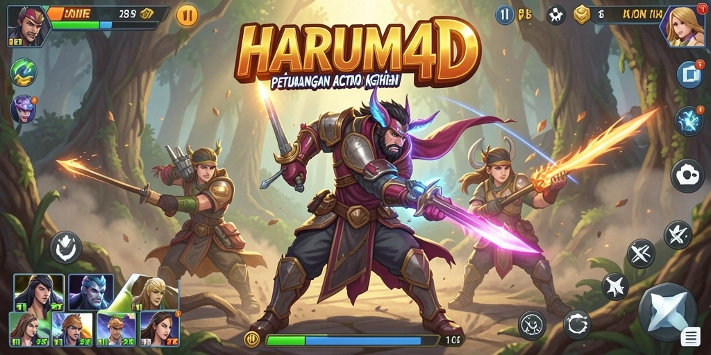 Gameplay HARUM4D yang penuh aksi dan petualangan seru