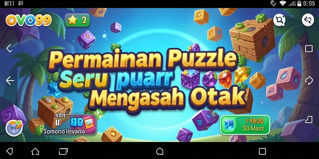 Tampilan gameplay seru OVO99 saat menyelesaikan puzzle.