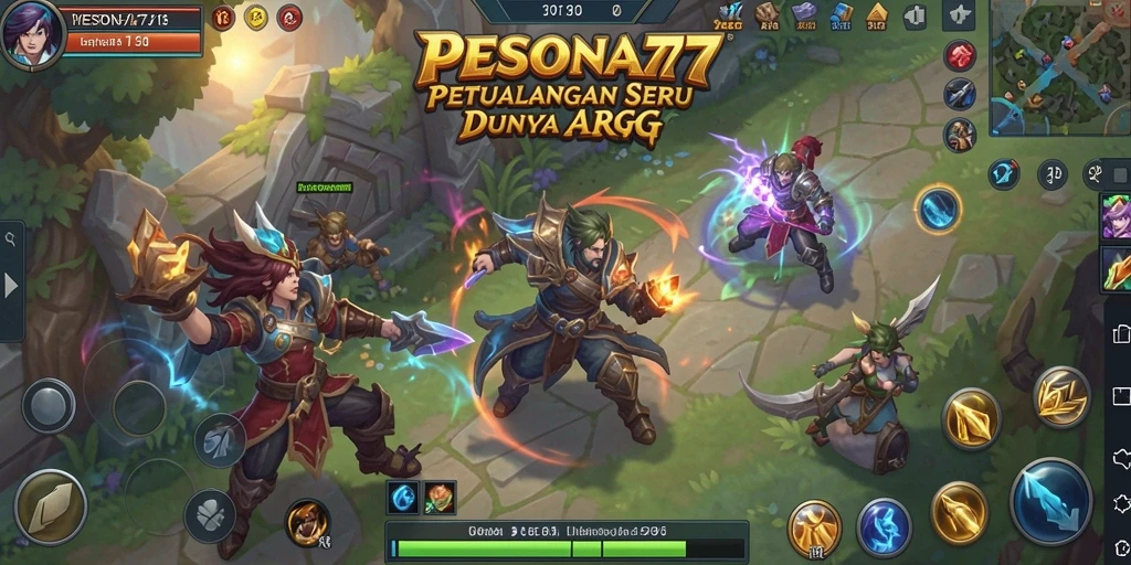 Tangkapan layar PESONA77 menampilkan pertarungan epic dalam gaya ARPG yang penuh aksi.