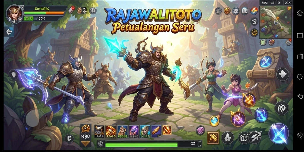 Screenshot gameplay RAJAWALITOTO menampilkan petualangan ARPG yang menegangkan.